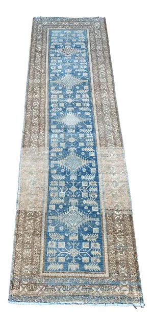 1920s Bellwether Rugs Serab Runner - 3'2" X 10'5"
