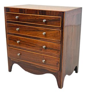 Georgian Rosewood Miniature Chest of Drawers, 1820