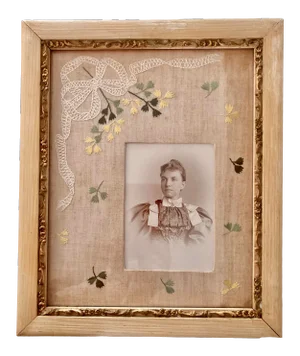 Antique Victorian Portrait of a Lady - Framed Photograph