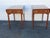 Traditional Wellington Hall Mahogany Inlay Drop Leaf Mahogany Side End Tables a Pair 6567 For Sale - Image 3 of 17