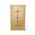 Vintage Oak Double-Column Bookcase, Tall Open Shelving Cabinet For Sale - Image 4 of 8