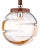 Italian Globe Pendant Lamp in Murano Glass and Leather by Ludovico Diaz De Sentillana for Targetti, 1960s For Sale
