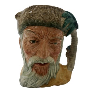 Vintage Royal Doulton "Robinson Crusoe" Character Jug – D 6532 (C. 1959-1960) For Sale