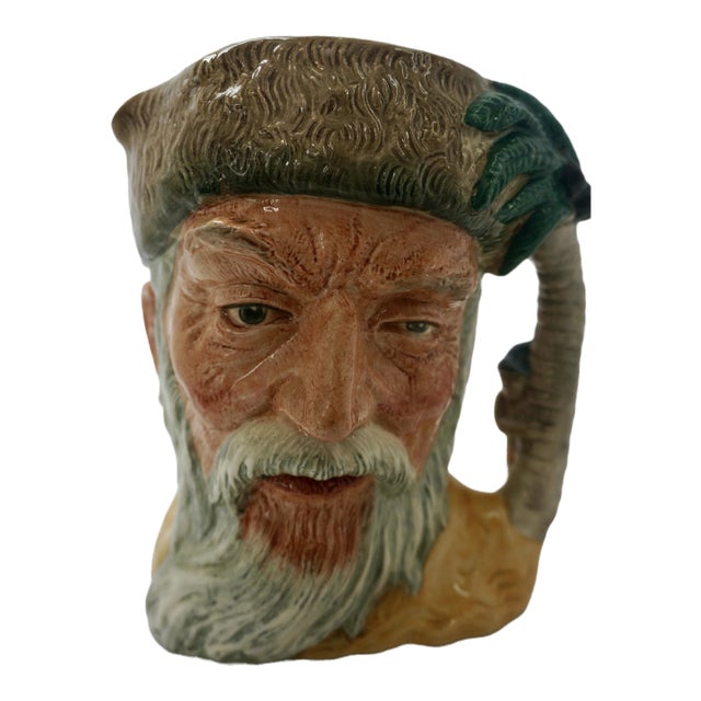 Vintage Royal Doulton "Robinson Crusoe" Character Jug – D 6532 (C. 1959-1960) For Sale