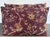 Eggplant Vintage Jacquard Brocade Pillow Pair in Eggplant and Burnt Orange For Sale - Image 8 of 8