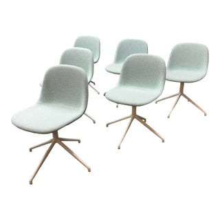 Iskos-Berlin for Muuto Fiber Swivel Dining Chairs, Set of Six For Sale