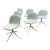 Iskos-Berlin for Muuto Fiber Swivel Dining Chairs, Set of Six For Sale