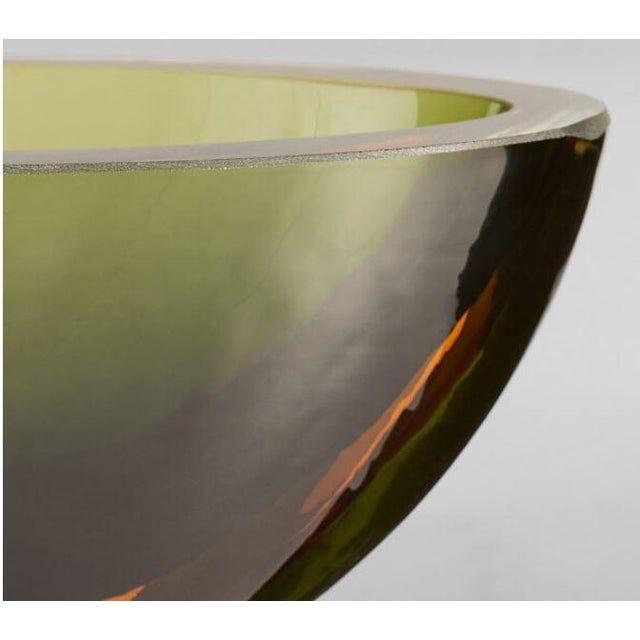 Contemporary Handblown Pluto Glass Bowl For Sale - Image 3 of 3