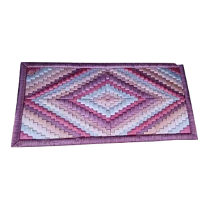 1980s Don Freedman for Tree Time Inc. Interlude- Geometric Rainbow Silk Wall Hanging