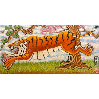 Tiger Original Oil Painting Stephen McDonough For Sale