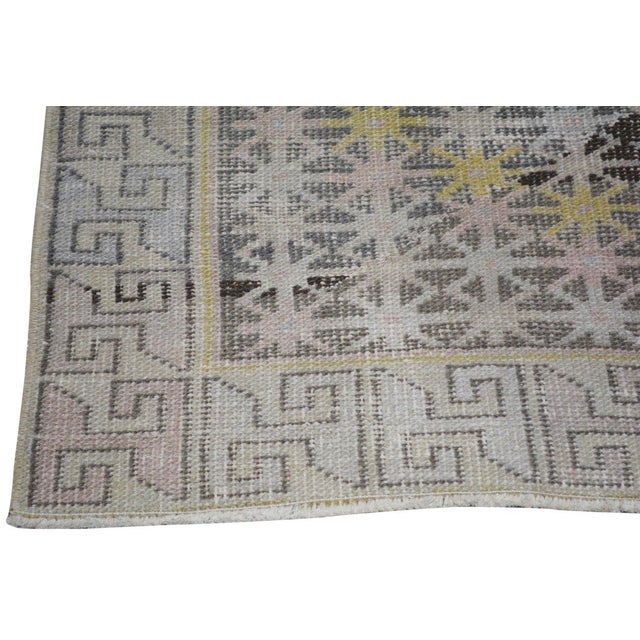 Vintage Turkish Anatolian Hand Knotted Wool Rug, 4'3x8'3 For Sale - Image 4 of 6