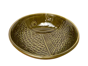 Vintage Ceramic Bowl with Fish Design from Secla, 1970s
