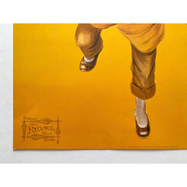 Goldenrod Leonetto Cappiello Vintage 1998 Offset Lithograph Print French Poster " Parapluie-Revel " 1922 For Sale - Image 8 of 13