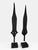Wood Early 20th Century Pair of African Hand-Forged Iron Spearheads on Custom Stands For Sale - Image 7 of 12