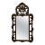 Gesso and wood mirror with grape leaves and cornucopia For Sale