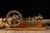 Brass steam engine valve gear demonstration model produced to illustrate the operation and timing of steam valve...