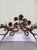 1920s Oscar Bach Gilded Iron Console and Beveled Mirror Set With Black Marble Top, Attributed For Sale - Image 10 of 18