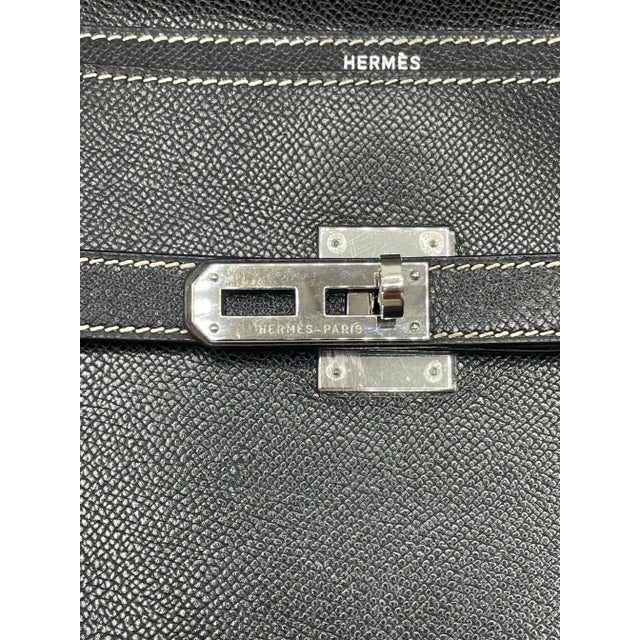 Hermès Kelly Depeche Black Epsom38cm For Sale - Image 9 of 12