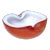 Vintage Murano Barbini Orange White Gold Flecks Italian Art Glass Midcentury Bowl Ashtray Dish For Sale