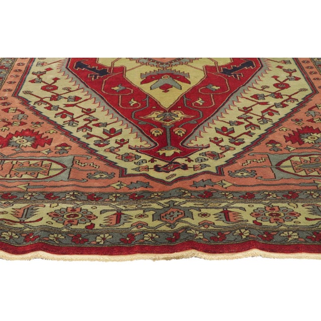 Vintage Egyptian Serapi Rug - 05'09 X 07'07 For Sale - Image 4 of 10