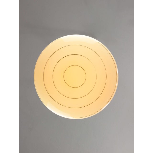 Goldenrod Mid-Century Modern Italian Yellow Glass and Brass Pendant Lamp, 1960s For Sale - Image 8 of 15