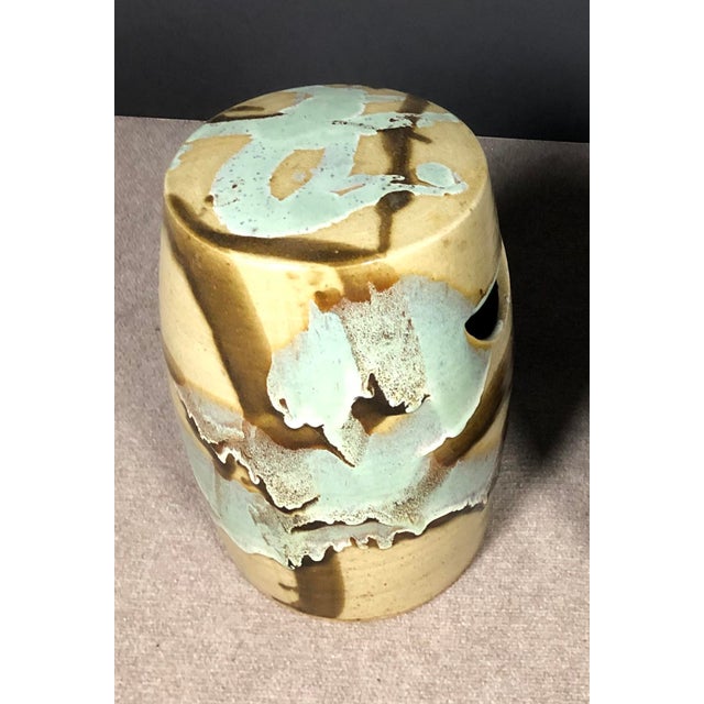 Japanese Mid Century Art Pottery Garden Stool Chairish