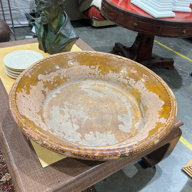 Massive French Terracotta Bowl