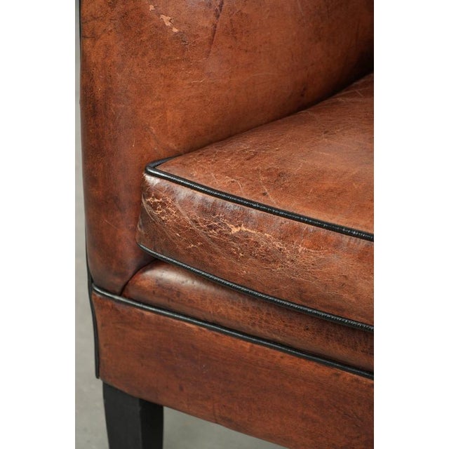 Club Chair in Sheepskin Leather For Sale - Image 11 of 15