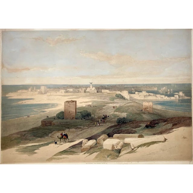 This antique lithograph by F.G. Moon is a stunning piece of artwork from The Holy Land Sketchbook by Robert David...
