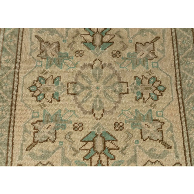 Turkish Mini Rug Oriental Hand Knotted Vintage Rug 1'9" x 3'7" #21073 For Sale - Image 4 of 8