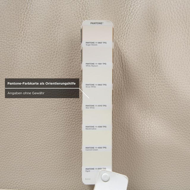 Leather and Wood Three-Seater Sofa in Cream White from Himolla, Set of 2 For Sale - Image 11 of 17