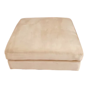 1970s Vintage Milo Baughman for Thayer Coggin Square Velvet Storage Ottoman