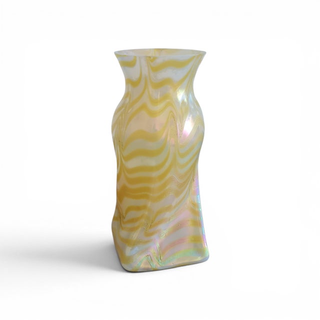 Art Nouveau Austria Phaenomen Genre 6893 Candia Iridescent Vase by Johann Loetz Witwe for Loetz, Bohemia, 1890s For Sale - Image 5 of 5