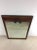Mid Century Modern Wall Mirror With Beveled Frame & Walnut Inlay For Sale - Image 4 of 12
