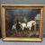 An elegant 19th-century stable scene by Louis Claude Malle Branche (French, 1790–1838). This finely rendered composition...