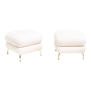 Stacked Pouf Stools Brass, 1970 For Sale