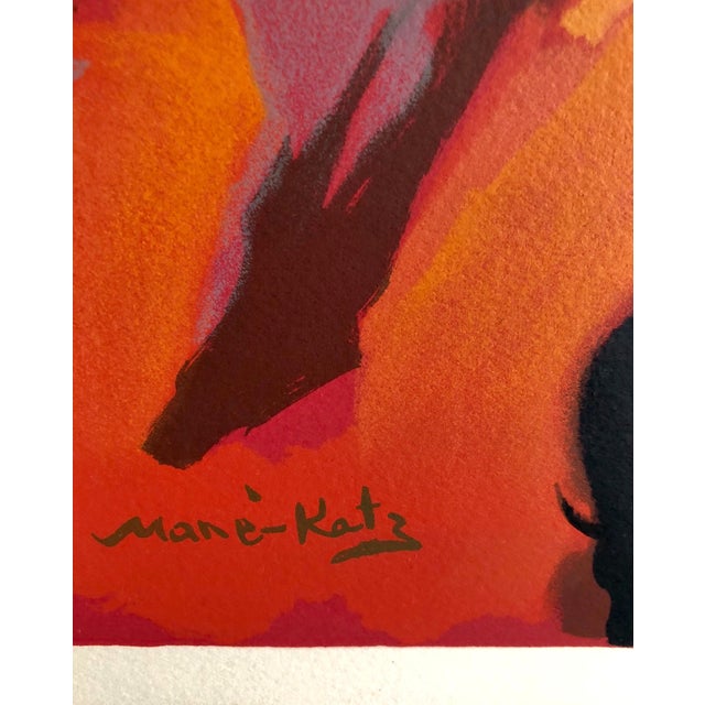 Mane-Katz (1894-1962) Original Lithograph published by Andre Sauret, Monte Carlo, 1966, printed in France, by Mourlot. The...