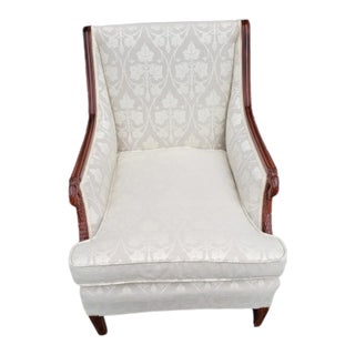 1940s Mahogany Large Lounge Armchair For Sale