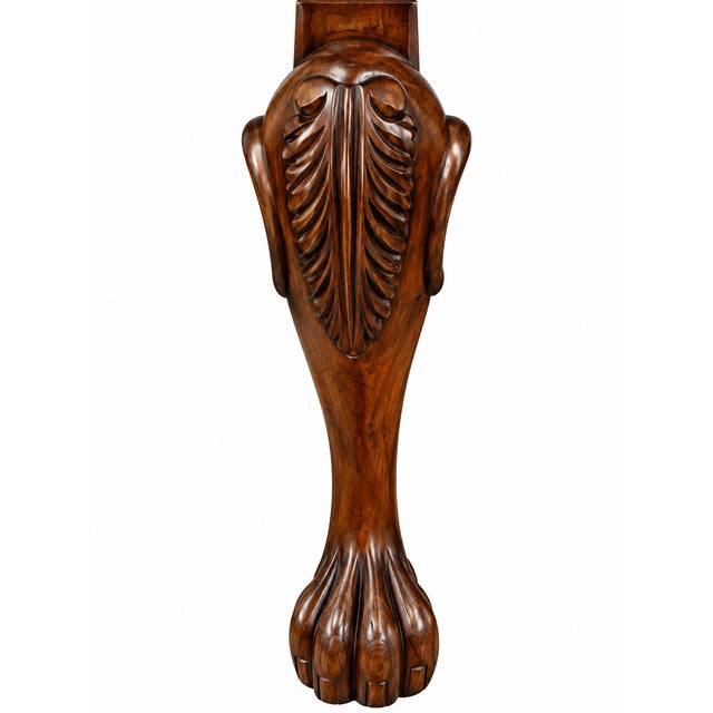 Transitional Vintage 3-Piece Carved Mahogany Cocktail & Side Table Set Attributed With Hooker Furniture Seven Seas Collection. For Sale - Image 3 of 4