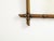 Rustic European French 1920s Rectangular Faux Bamboo Walnut Mirror with Brown Patina For Sale - Image 3 of 7