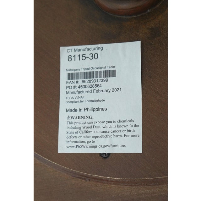 Maitland Smith 8115-30 Mahogany Lamp Table For Sale - Image 18 of 18
