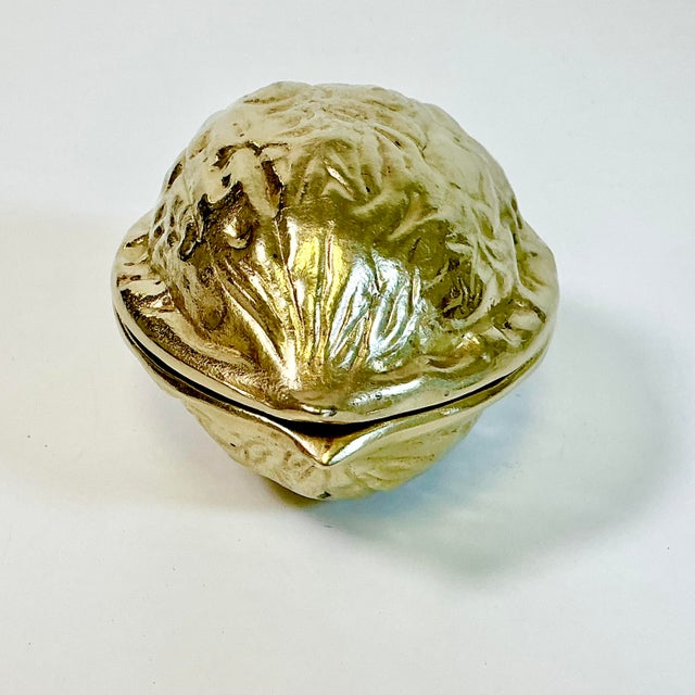 Mid-Century Italian Boho Chic Trompe L’Oeil Walnut Brass Nutcracker. For Sale - Image 6 of 16