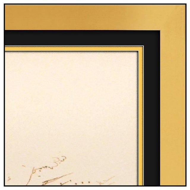 Printmaking Materials Late 20th Century Modern Yellow Serigraph LeRoy Neiman For Sale - Image 7 of 7