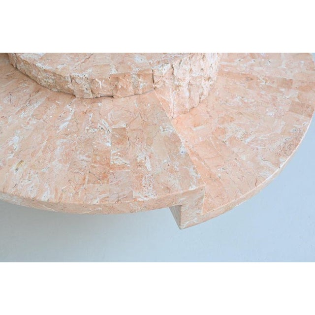 Round Sculptural Mactan Stone Coffee Table, Belgium, 1970s For Sale - Image 15 of 18