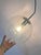 This large glass and chrome spherical lamp from the renowned Glashütte Limburg manufactory is a truly exceptional design...