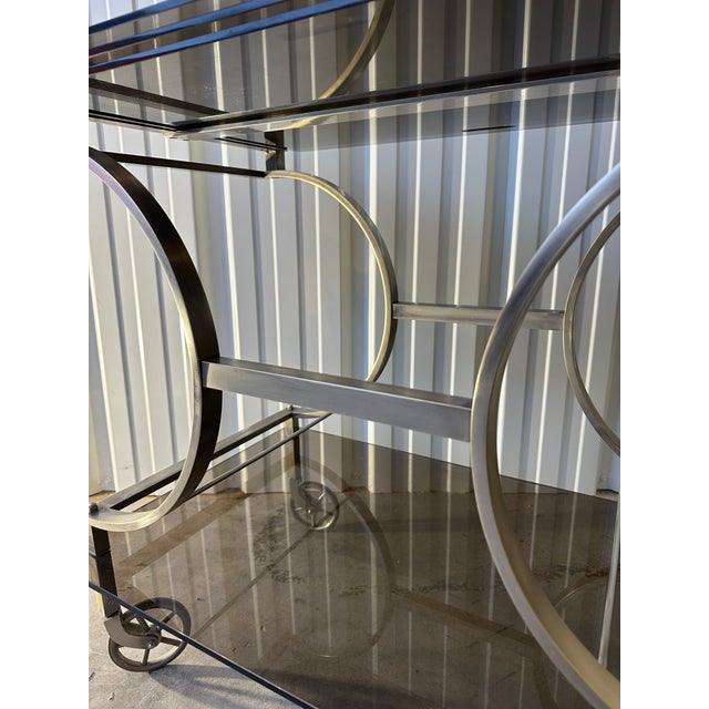 Chrome Serving Cart, 1970s For Sale - Image 15 of 18