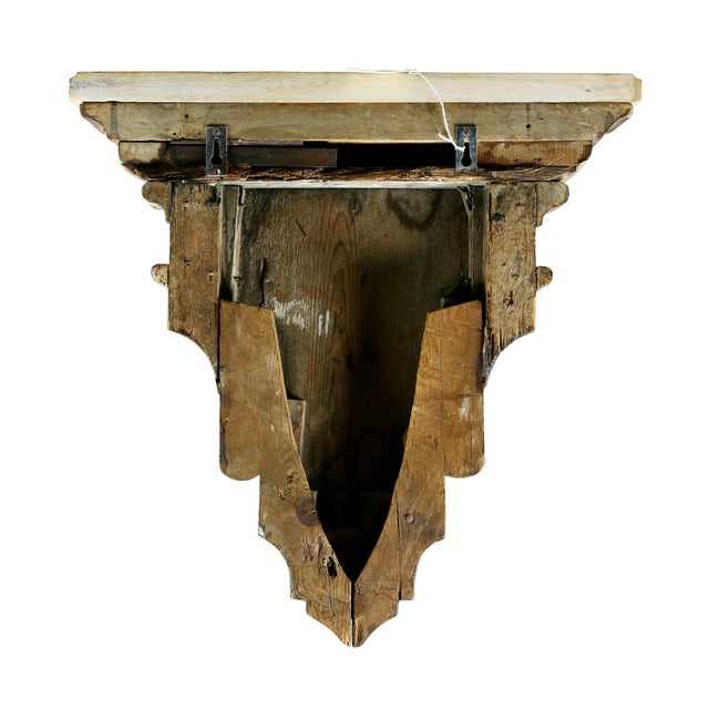 Italian Baroque Giltwood and Marble Wall Bracket For Sale In Boston - Image 6 of 7