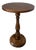 Small Vintage Rustic Round Wooden Side Table with Turned Legs, 1970s For Sale