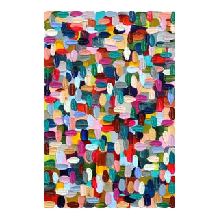 Priceless 1 - Original Textural Abstract Acrylic Painting on Canvas by Shiri Phillips For Sale