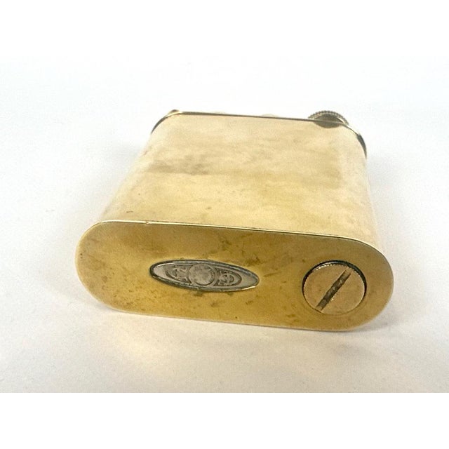 Metal French Art Deco Brass Lighter from Fujiama, 1930s For Sale - Image 7 of 8